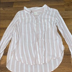 American Eagle light pink light flannel